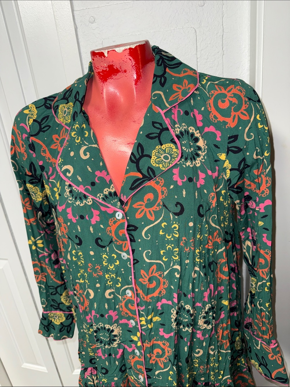 Anthropologie - Pajama tunic shirt top blouse - Picture 3 of 5